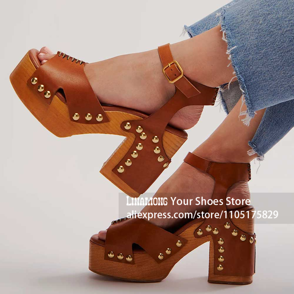 Women'S Shoes Clogs - Sandálias Clog de Plataforma com Salto