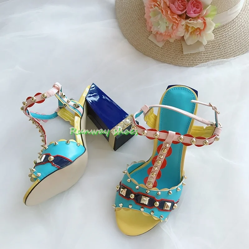 Women'S Shoes Clogs - Sandálias Femininas de Luxo com Salto