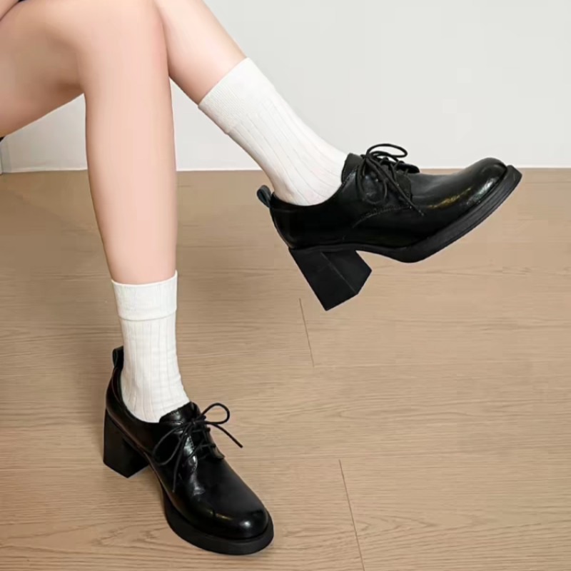 Sapatos Oxford femininos com b - Oxford Lace Up Women avaliação e preço