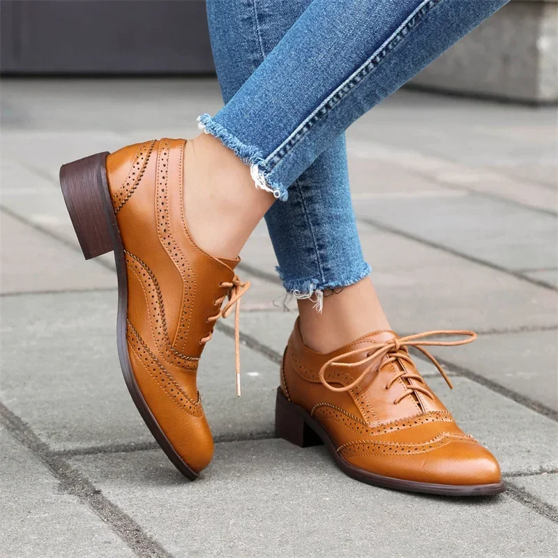 Sapatilhas britânicas mulheres - Oxford Lace Up Women avaliação e preço