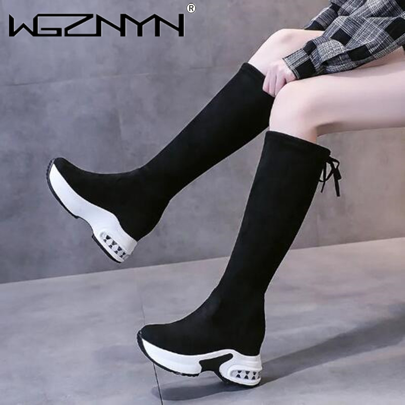 Inverno quente plataforma gros - Knee High Boots Women avaliação e preço